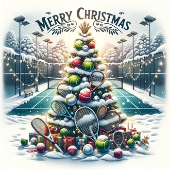 Christmas Padel Tennis Card
