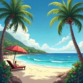 Christmas on a Sunny Island Beach