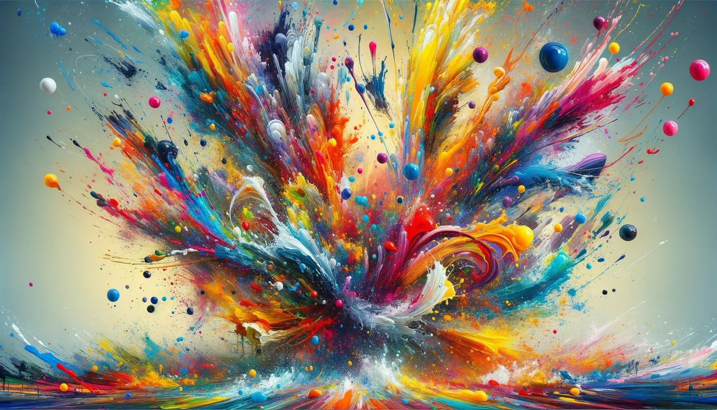 Chromatic Eruption - Tangra AI Image Generator