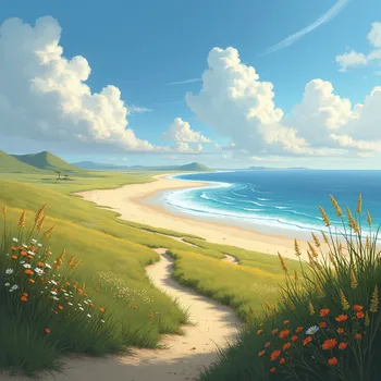 CoastlineFromGrassPlains