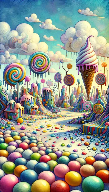 Colorful Easter Fantasy Playground