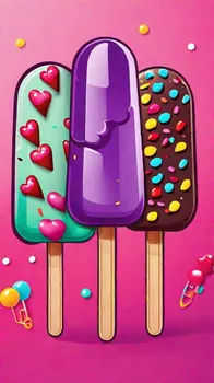 Colorful Ice Cream Doodle