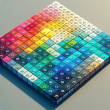 Colorful Multiplication Grid