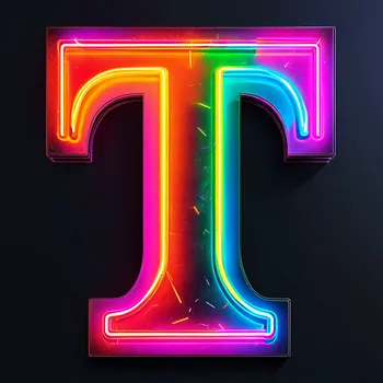 Colorful Neon Abstract T