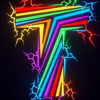 Colorful Neon Cracker T