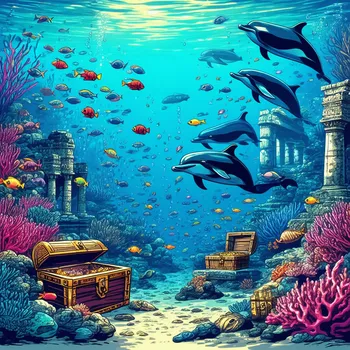 Comic-Style Underwater Ocean Adventure