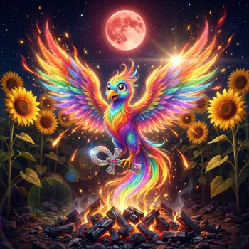 Confident Phoenix and Ankh of Life