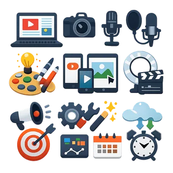 Content Marketing Toolkit Icons