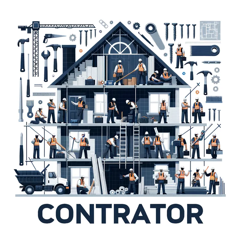 Contractor Design Concept - create a design for a contractor business
 - AI image generated with Art