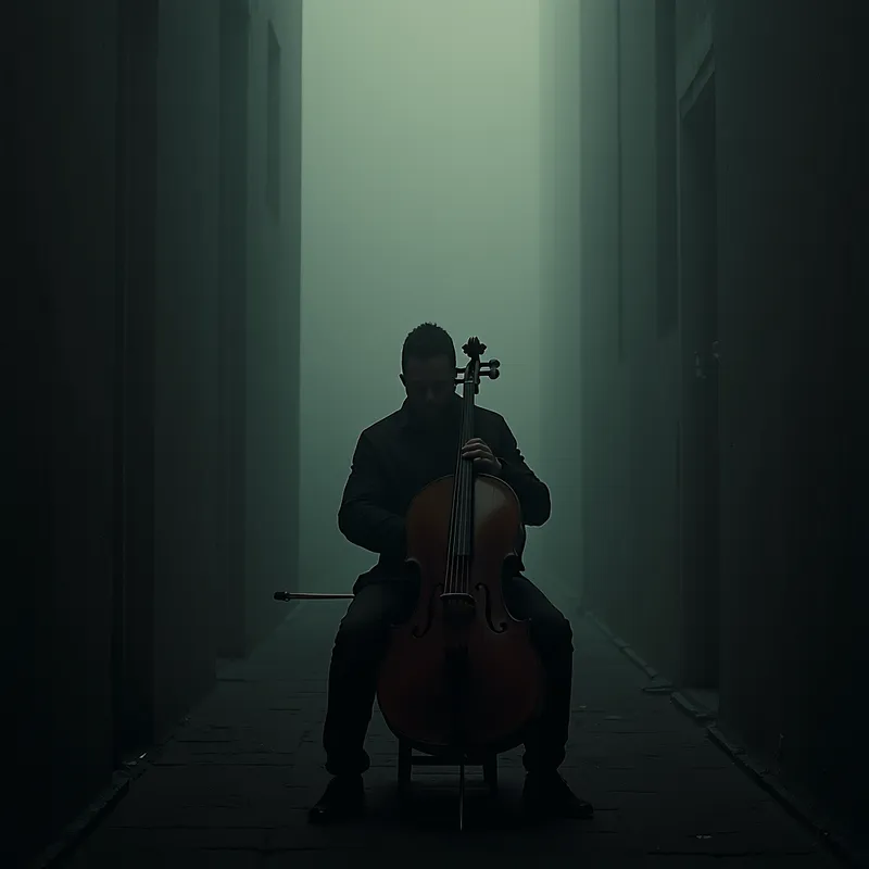 Control Mechanism - Write a dark, cinematic song that blends cello drones, analog synthesizer bass pulses, and minimalistic piano. Integrate a distant, looping whisper of 'control… control…' in the background for a suspenseful mood. - AI image generated with Photorealistic 2