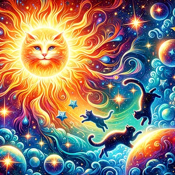 Cosmic Cats and Shining Sun