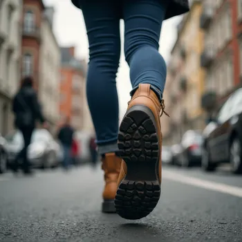 Crushing Boot POV Urban Scene