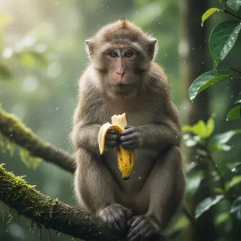 Curious Jungle Monkey