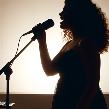 Curly-Haired Chubby Singer