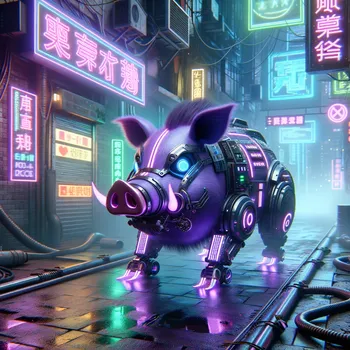 Cyberpunk Purple Hog