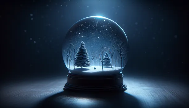 Dark Tone Snow Globe