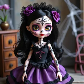 Day of the Dead Gothic Doll