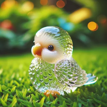 Delicate Glass Parrot