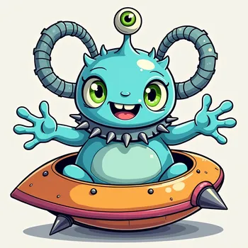 Detailed line art illustration A cartoon