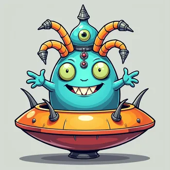 Detailed line art illustration A cartoon