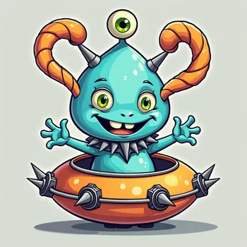 Detailed line art illustration A cartoon