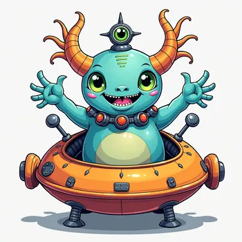 Detailed line art illustration A cartoon