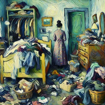 Disorganized Teenage Bedroom