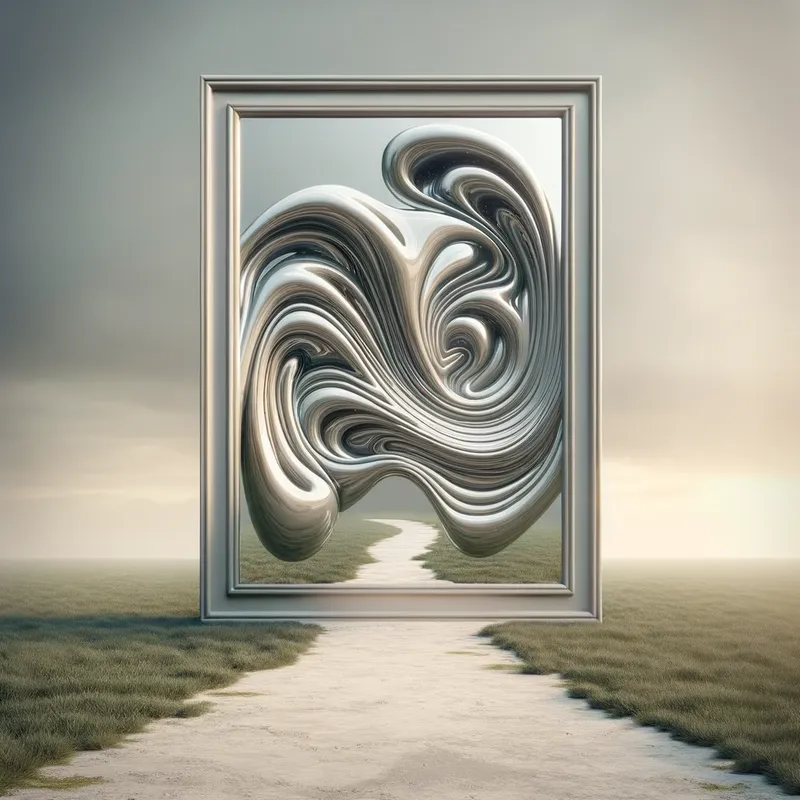 Distorted Reflection of the Self - Tangra AI Image Generator