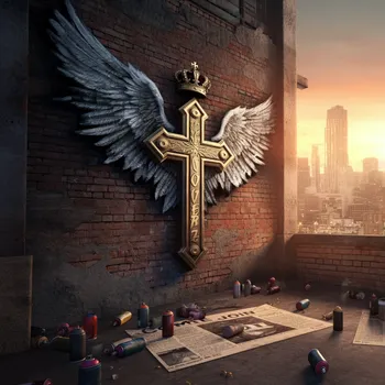 Divine Sunrise Graffiti in the City