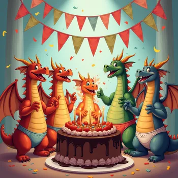Dragon Day Cake Feast