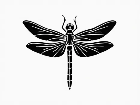 Dragonfly Stencil Art