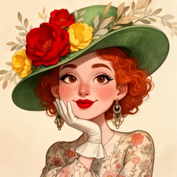 Dreamy Floral Fashion Portrait
