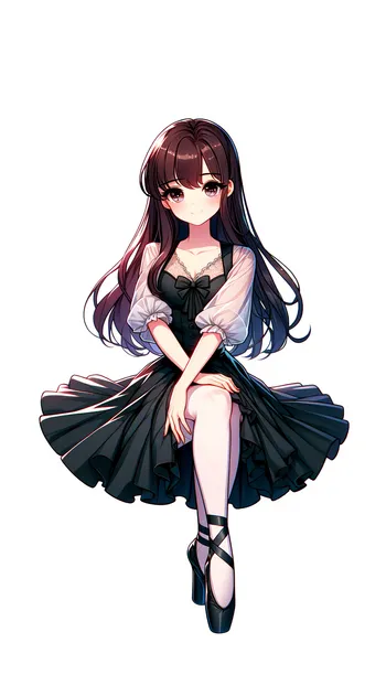 Elegant Ballerina Illustration