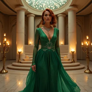 Elegant Descent in Star-Lit Hall