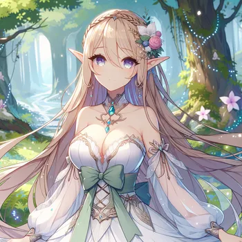 Elegant Elven Forest Guardian