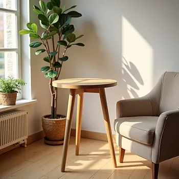 Elegant Empty Side Table