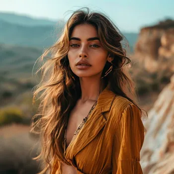 Elegant Woman in Picturesque Setting