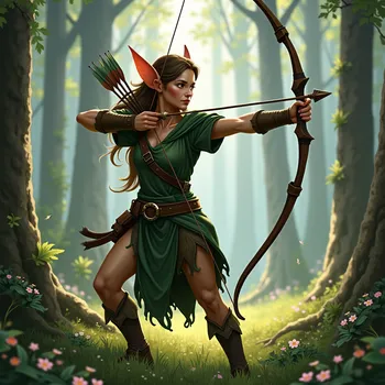 Elven Archer in Action
