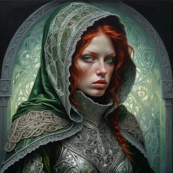 Emerald Hooded Warrior