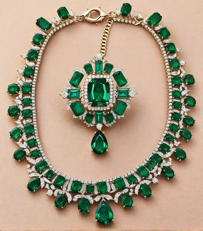 Emerald Royalty Gems - emerald royalty jewelry - AI image generated with Photorealistic