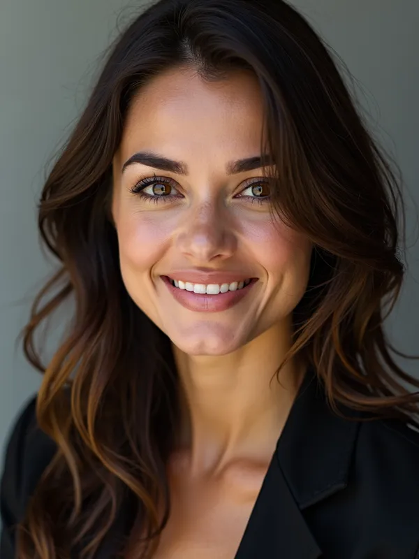 Empower Her Growth - create a cover for an ebook about personal and professional development for a female audience, the image should be striking, realistic, and modern - AI image generated with Photorealistic 2