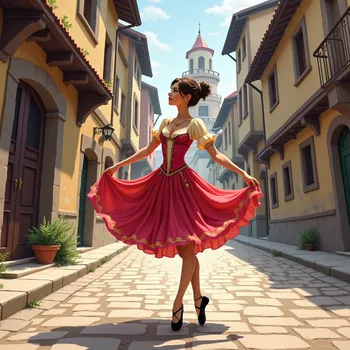 En Pointe in Medieval Town