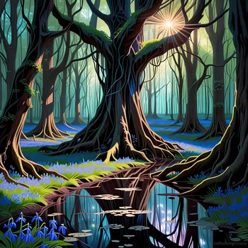 Enchanted Bluebell Clearing