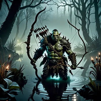 Enchanted Orc Archer of the Dreadswamp