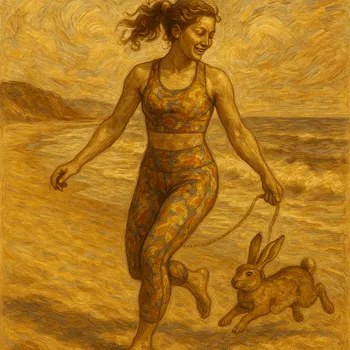 Energetic Beach Walk