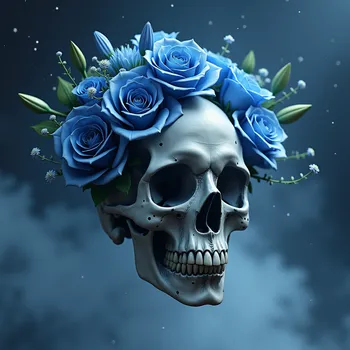 Ethereal Skull and Roses