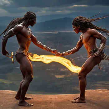 Fire-Metal vs Cosmic Light Duel