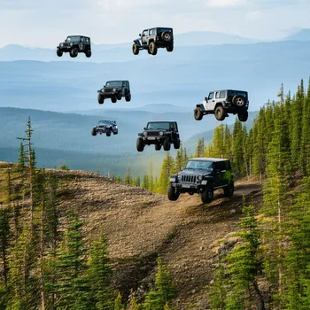 Flying Jeep Wrangler Adventure