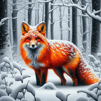 Fox in Winter Wonderland