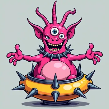 Friendly Fluorescent Alien